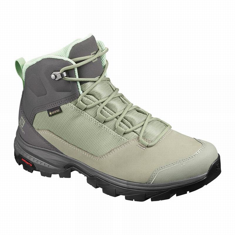 Salomon OUTWARD GORE-TEX Botas De Montaña Mujer - Verde / Gris - Colombia (96248-VFAW)